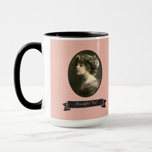 MUG PHOTO NOSTALGIC DE BELLE FILLE (Gauche)