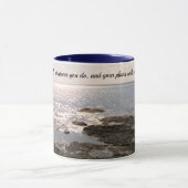 Mug Photo Océan Atlantique avec succès biblique Verse (Centre)