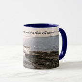 Mug Photo Océan Atlantique avec succès biblique Verse (Devant droit)