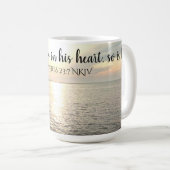 Mug Photo Ocean Book of Proverbs Wisdom Bible (Devant droit)