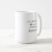 Mug Photo Ocean Christ ressuscité Bible Verse Pâques (Devant droit)