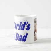 Mug Photo papa bleu texte (Centre)