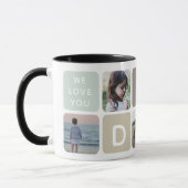 Mug Photo Papa moderne Collage Fête des pères Amour de (Gauche)