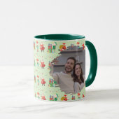 Mug photo Père Noël & Elf - Cadeau de Noël parfait (Devant droit)