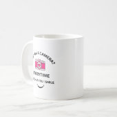 Mug Photo Perfect Love Pink Camera Design Jote Cadeau (Devant gauche)