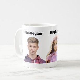 Mug Photo Personnalisé 3 Photos Visage Découpe