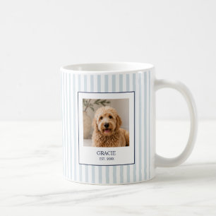 Mug Photo personnalisé de nom de compagnie rayé