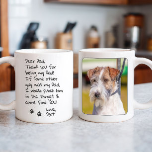 Mug Photo personnalisé de papa chien drôle