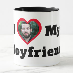 Mug Photo personnalisé Je t'aime mon petit ami