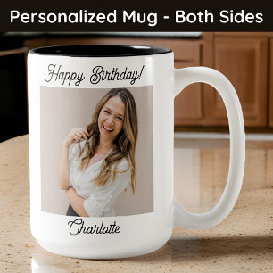 Mug photo personnalisé Joyeux Anniversaire pour el