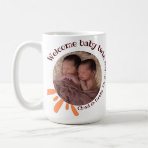 Mug Photo personnalisé pour jumeaux Nouveau-né p