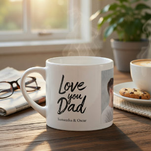 Mug photo personnalisé pour Papa Noms d'enfants