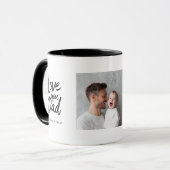 Mug Photo Personnalisé pour Papa | Noms Personnali (Devant gauche)