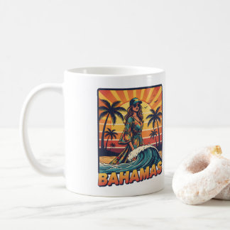 Mug Photo personnalisé Rétro Bahamas Plage Tropicale