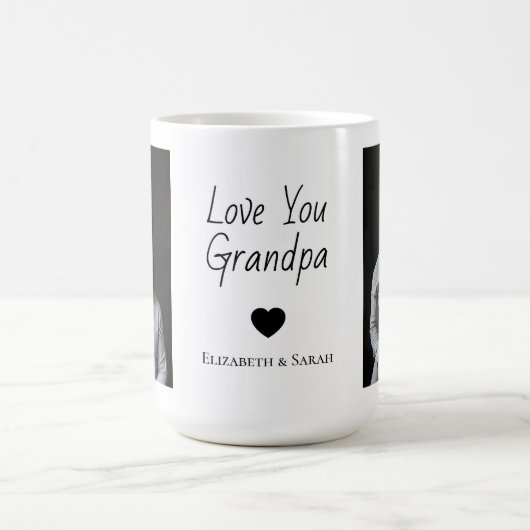 Mug photo personnalisée - Aimez-vous grand-père (Centre)