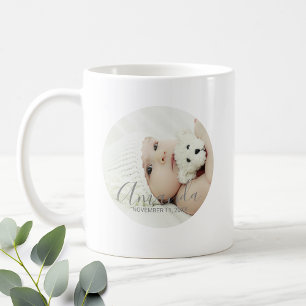 Mug Photo personnalisée avec nom et texte personnalisé