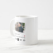 Mug Photo personnalisée Chanson Album Couple (Devant gauche)