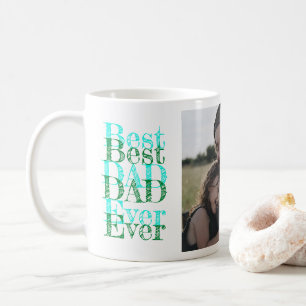 Mug Photo Personnalisée Colorée - Fête des pères café 