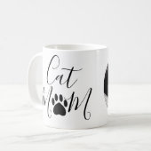 Mug Photo personnalisée de Cat Mom (Devant gauche)