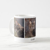 Mug Photo personnalisée de chat de animal de compagnie (Devant gauche)