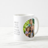 Mug Photo personnalisée de meilleur père (Devant droit)