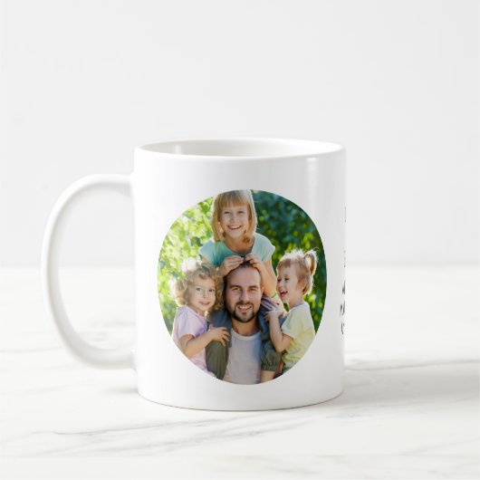 Mug Photo personnalisée de meilleur père (Gauche)