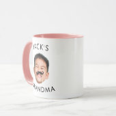 Mug Photo Personnalisée Des Petits Enfants Bébé Visage (Devant gauche)