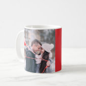 Mug Photo personnalisée du coeur du ruby à 40e anniver (Devant gauche)
