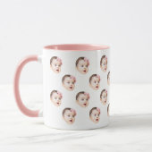 Mug Photo personnalisée du visage de bébé mignon (Gauche)