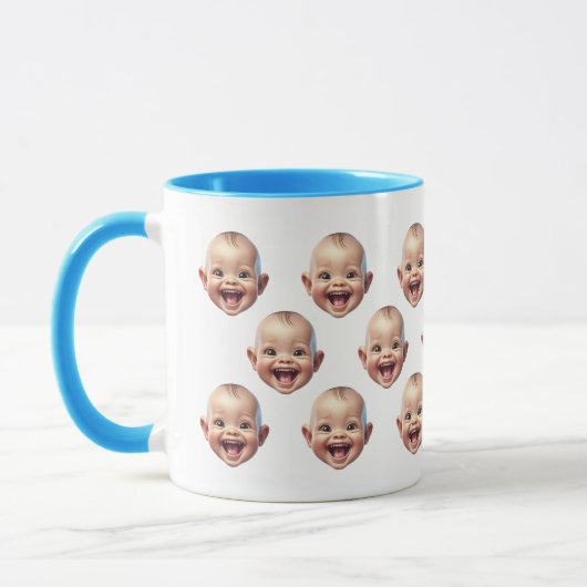 Mug Photo personnalisée du visage de bébé mignon (Gauche)
