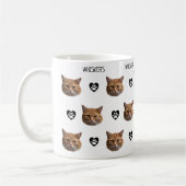 Mug Photo personnalisée du visage de chat (Gauche)