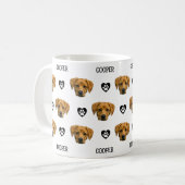 Mug Photo personnalisée du visage de chien (Devant gauche)