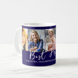 Mug Photo personnalisée en bleu des meilleurs amis
