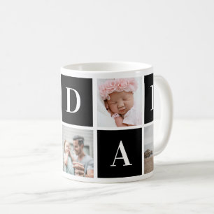 Mug Photo personnalisée en noir et blanc I Love Papa M