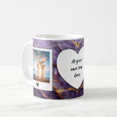 Mug Photo personnalisée et boug texte - Design élégant (Devant gauche)