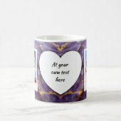 Mug Photo personnalisée et boug texte - Design élégant (Centre)