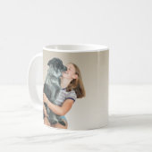 Mug Photo personnalisée Fille et chien (Devant gauche)