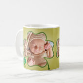 Mug Photo personnalisée Frame Shamrock 4Leaf de St. Pa (Devant gauche)
