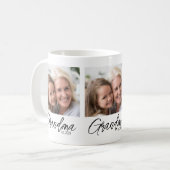 Mug Photo Personnalisée Grand-mère Année de Création (Devant gauche)