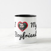 Mug Photo personnalisée J'aime mon copain (Centre)