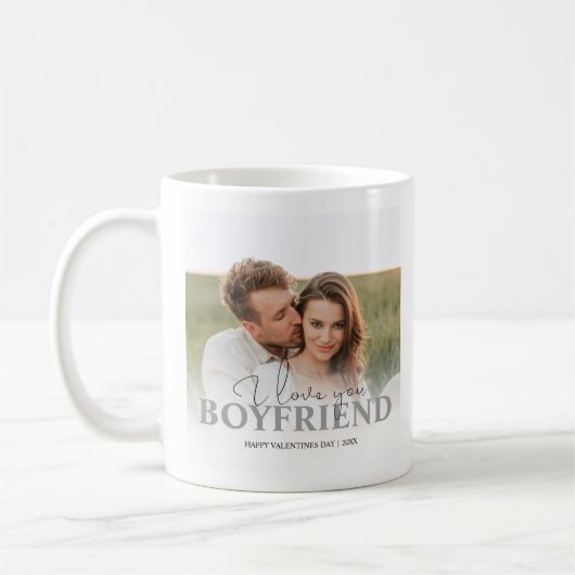 Mug Photo personnalisée Je t'aime (Gauche)