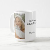 Mug Photo personnalisée "Je t'aime grand-mère" (Devant gauche)