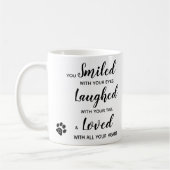 Mug Photo personnalisée Keepsaké Pet Dog Memorial (Gauche)