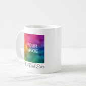 Mug Photo personnalisée manuscrite Best Papa Ever Text (Devant gauche)