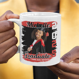 Mug Photo personnalisée moderne et nom cadeau Graduati