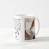 Mug Photo personnalisée moderne Meilleure maman chien (Devant droit)