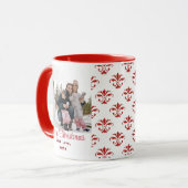 Mug Photo personnalisée, Noël élégant (Devant gauche)