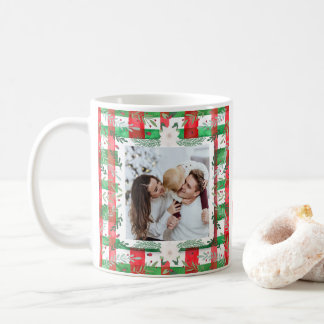 Mug Photo personnalisée Noël Nom de famille personnali