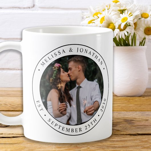 Mug Photo personnalisée Nouveau Couple Nom Est Date Ma