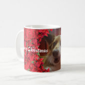 Mug Photo personnalisée pour animaux Noël (Devant gauche)